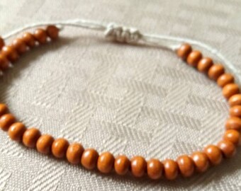 Wood Bead Anklet Hemp Bracelet Beaded Bracelets, Wood Bead Anklet, Hemp Anklets, Hemp Wood Bead Bracelets, Black Hemp Bracelets, Jewelry