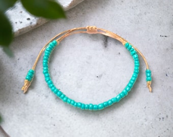 Hemp Ankle Bracelet Beads Handmade Boho Anklet Beach Anklets Hemp Custom Jewelry Beaded Bracelets Beachy Jewellery