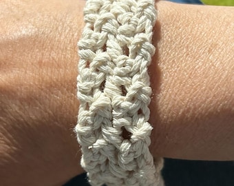 Thick Cotton Bracelet Tie Anklet Custom Jewelry for Men or Women Handmade Jewellery Braided Friendship Bracelets