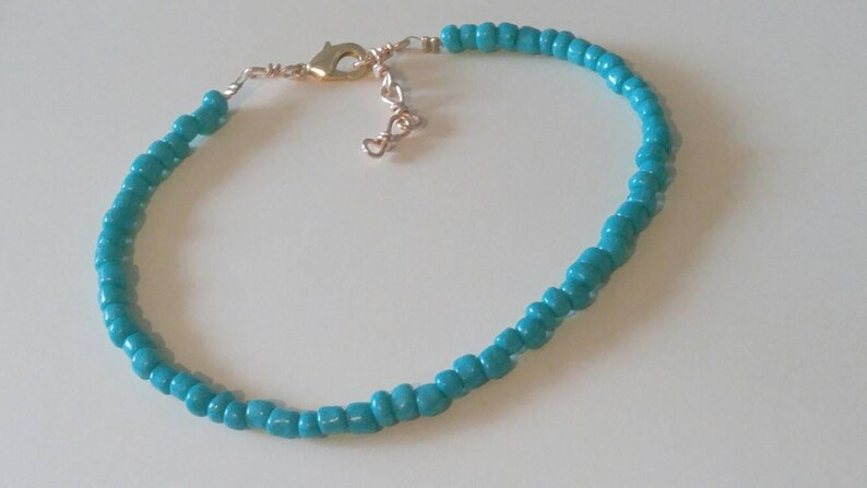Turquoise Silver Necklace Beaded Necklaces Handmade Jewelry Boho Necklace Jewelry Unique Jewelry Necklaces Seed Bead Necklaces Birthday Gift