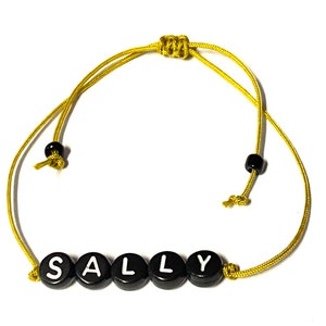 Beaded Name Bracelet Custom Friendship Letter Name Bracelet String Bracelet Custom Jewelry Personalized Gift Christmas Stocking