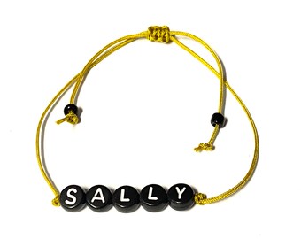 Beaded Name Bracelet Custom Friendship Letter Name Bracelet String Bracelet Custom Jewelry Personalized Gift Christmas Stocking