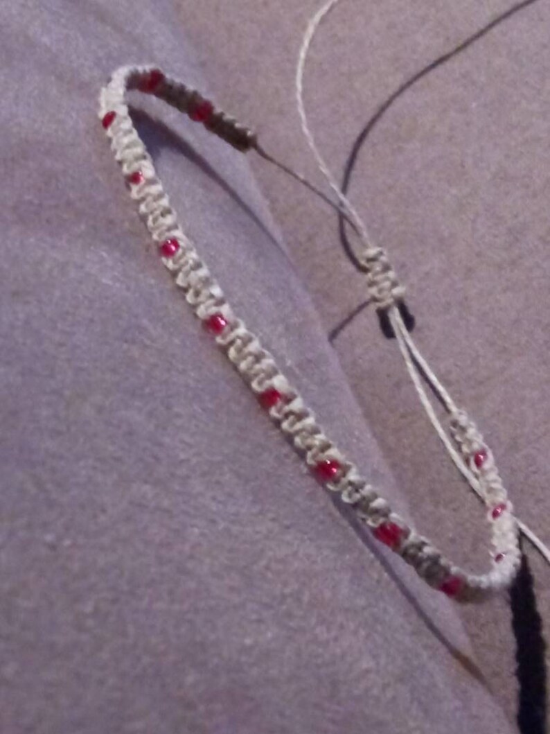 Thin Bracelet Minimalist Jewelry Hemp JewelryBracelet Thin Bracelet Unisex Bracelet Custom Thin Hemp Ankle Bracelet Thin Hemp Anklet