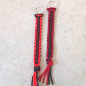 Two-Tone Paracord Air Horn Pull Cord: Handmade Trucker Gift