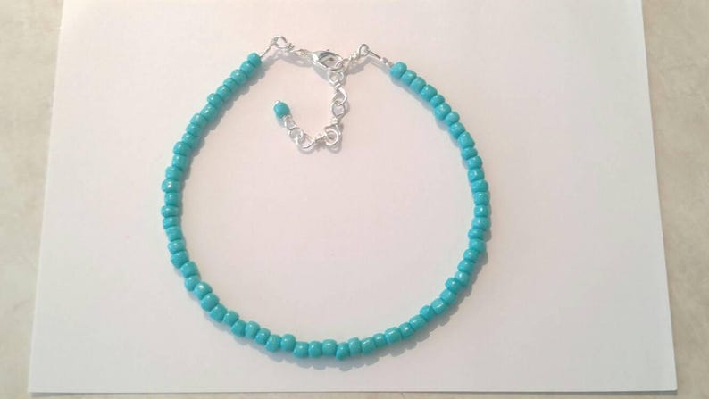 Turquoise Silver Necklace Beaded Necklaces Handmade Jewelry Boho Necklace Jewelry Unique Jewelry Necklaces Seed Bead Necklaces Birthday Gift