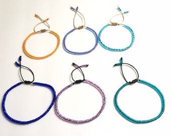 Hemp Anklet Handmade, String Ankle Bracelet Boho Beaded Bracelets Hemp Jewelry Beach Anklet String Bracelet Boho Anklet Bohemian Bracelet