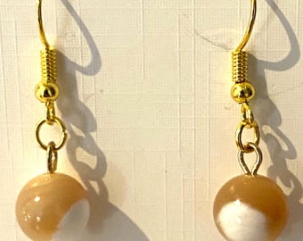 Mother of Pearl Dangle Drop Earrings, Gold Earrings, Christmas Gifts, Earrings for Her
