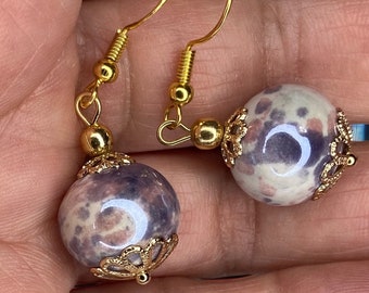 Color Splash Ball Bead Dangle Drop Earrings Bridesmaid Gift Bead Earrings Handmade Gifts