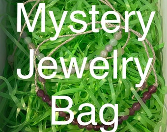 Mystery Jewelry Box, Hemp Bracelet, Hemp Anklet, Bracelet Mystery Box For Girl Mystery Bag, Earrings, Custom Jewelry, Mystery Jewelry Box