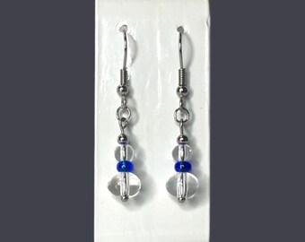Candmjewelrydesigns Dangly Earrings, Crystal Earrings, Hypoallergenic Earrings for Her, Lightweight Custom Earrings, simple,
