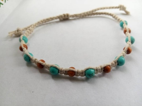 adjustable hemp bracelet