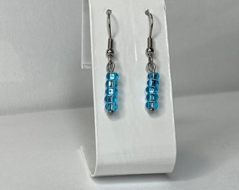 Short Stick Earrings Dangle Trendy Minimalist Boho Jewelry Dainty Earrings Seed Beads