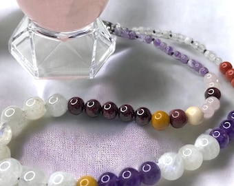 Crystal Lovers Necklace with Rose Quartz Sphere
