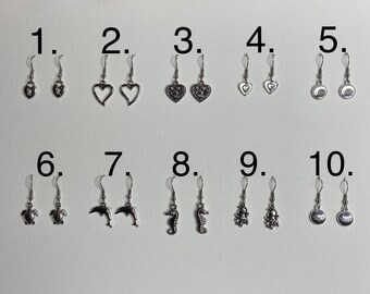 Heart Earrings Dangly Stainless Steel Drop Hypoallergenic Earrings for her