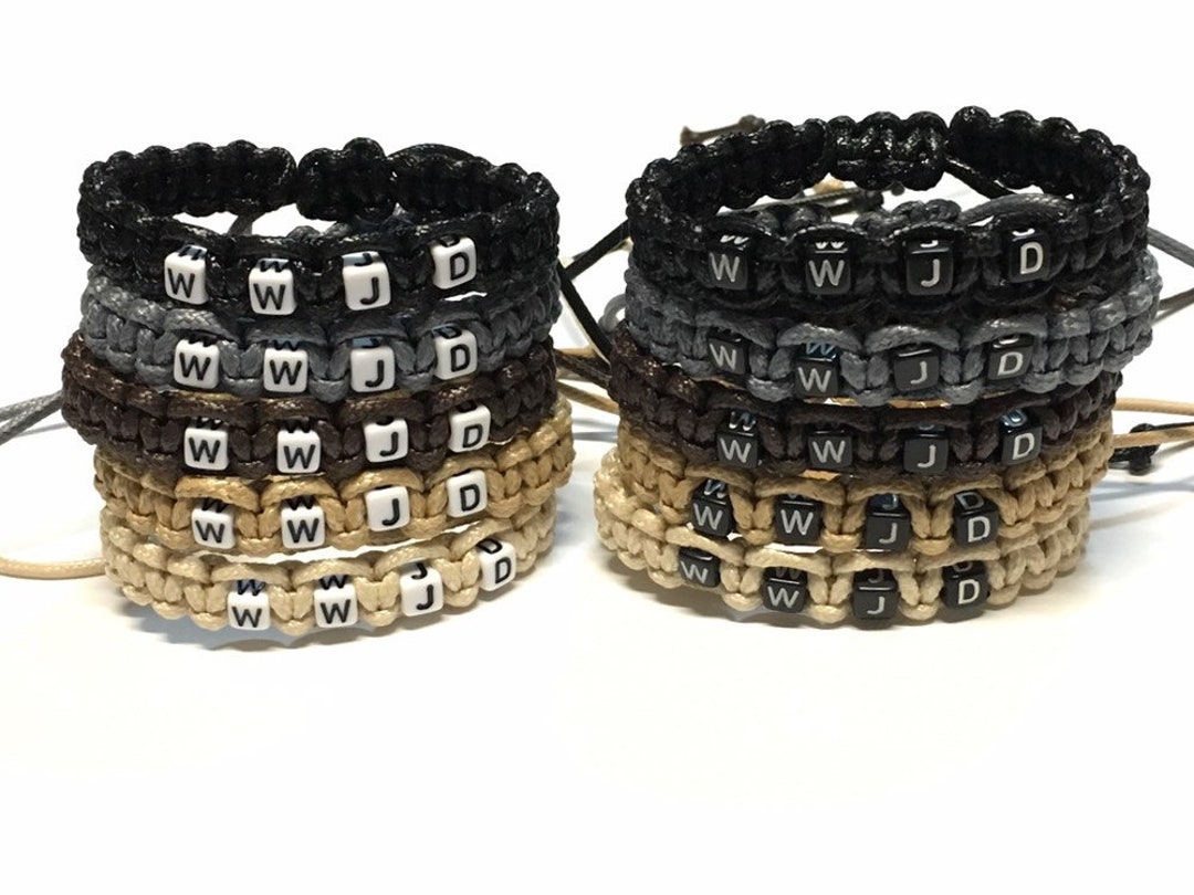 WWJD Bracelets Cord Bracelet Wwjd Bracelet Men Christmas Gift Etsy