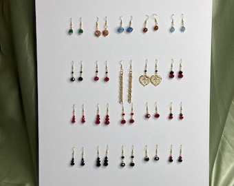 Hypoallergenic Earrings Dangle Drop Earrings Christmas Gifts Earrings for Her Gold Bead Earrings Small Bead Earrings