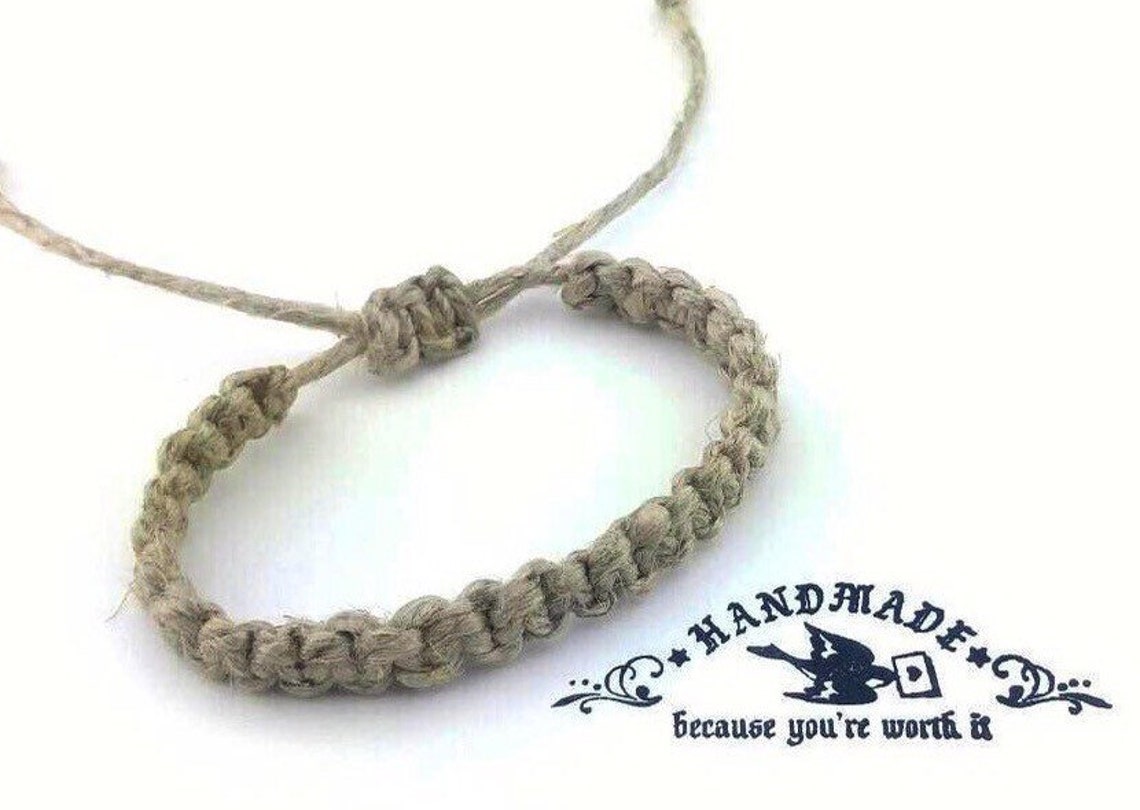 Mens Hemp Bracelet Handmade Hemp Jewelry Bracelets for Him Etsy