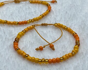 Custom Beaded Bracelets Adjustable Anklet Boho Beach Anklet Bracelet for Her Gifts Handmade