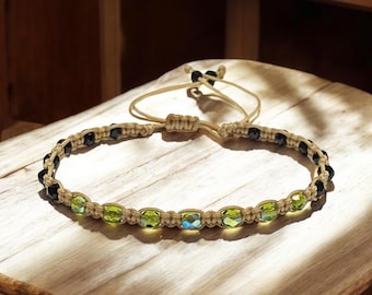 Multicolor Beaded Bracelet Handmade Jewelry Gifts, Natural Nylon Cord Bracelets