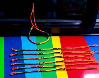 Colorful Tie Silk Bracelet Adjustable Anklet