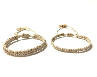 Macrame Hemp Bracelet for Women or Men, Surfer Hemp Bracelet Hemp Bracelet Cord Hemp Bracelet Adjustable Hemp Bracelet Adjustable Gift