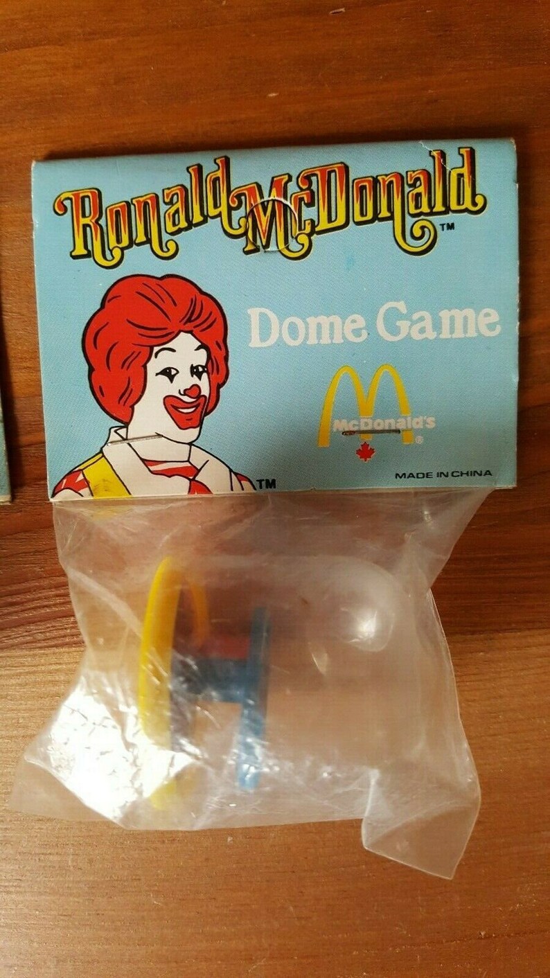 3 x RARE Different 1980's McDonalds Happy Meal Dome Game Etsy