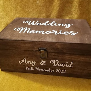 Souvenirs / Carte / Boîte à souvenirs pour mariages ou célébrations