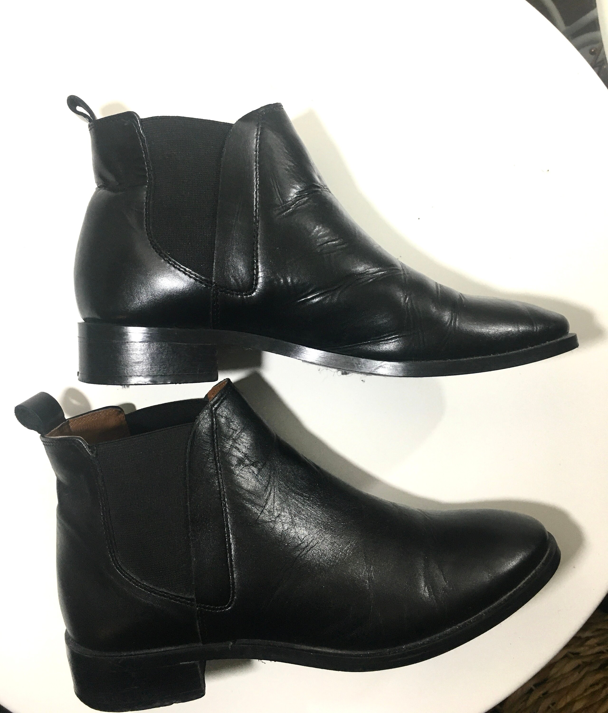 genuine leather booties