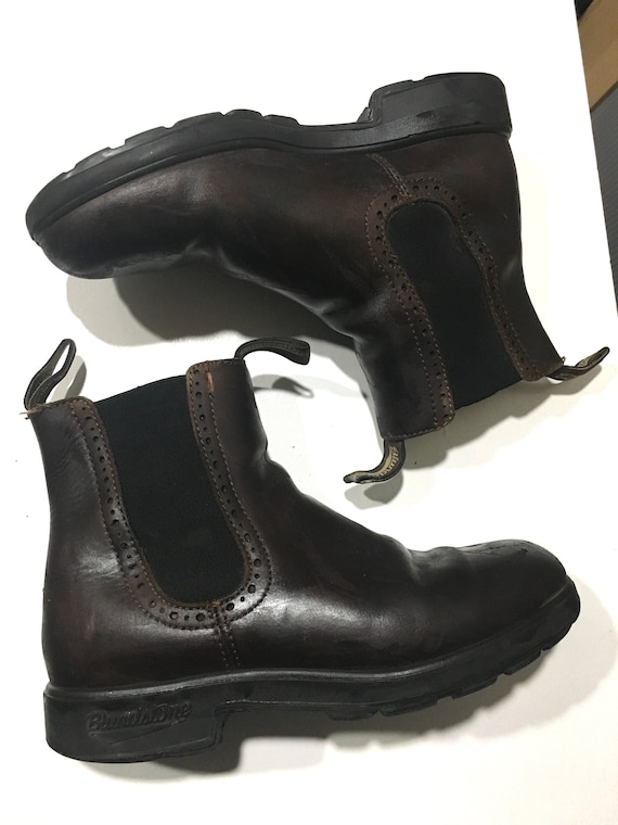 Brown leather blundstone winter boots size 8.5us
