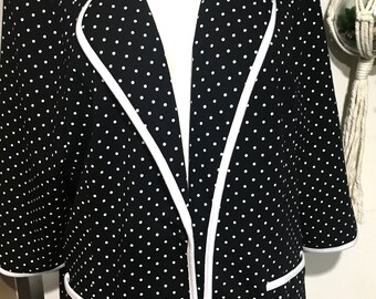 Plus 1xl Black polka dot blazer