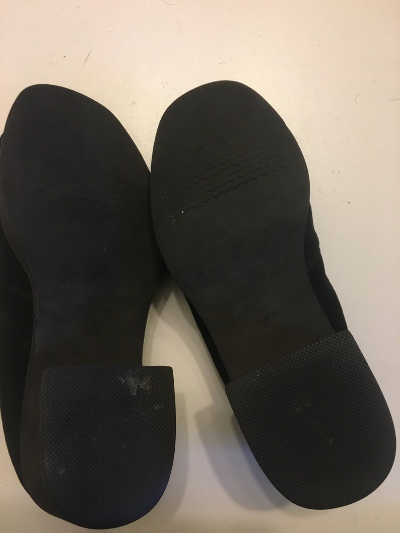 hush puppie black suede loafer size 7us