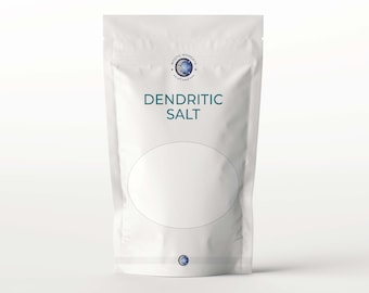 Sal dendrítica Mystic Moments 500 g / Baño de inmersión natural para músculos, perfecto para piel, rostro y cuerpo. 100 % natural, vegano y sin OMG.