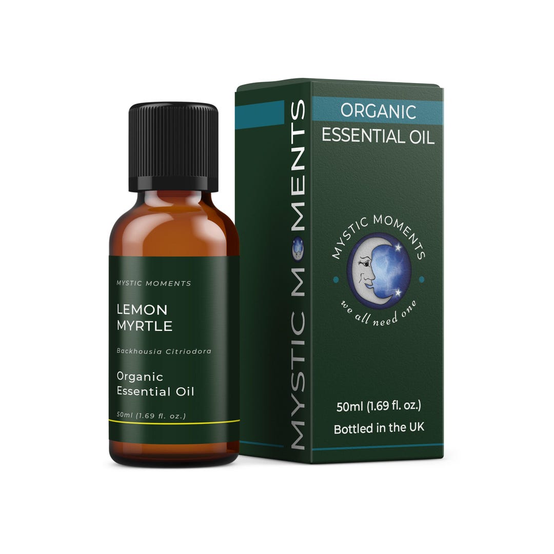 Mystic Moments | Organic Lemon Myrtle Essential Oil 50ml - Pure ...