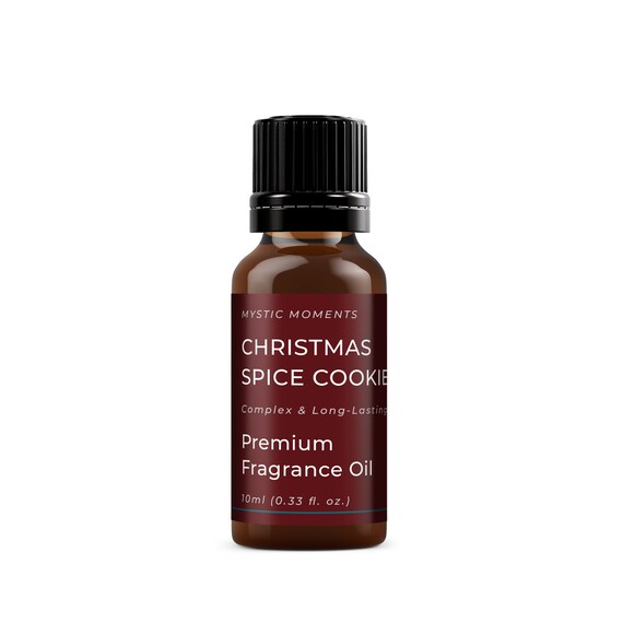Mystic Moments | Christmas Spice Cookie Fragrance Oil - 10ml - Perfect for Soaps, Candles, Bath Bombs, Oil Burners, Diffusers and Skin & Hair Care It