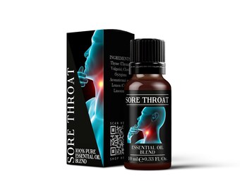 Mystix London / Dolor de garganta - Mezcla de aceites esenciales - 10 ml