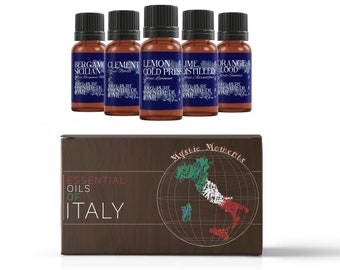 Essential Oils Of Italy | Gift Starter Pack of 5 x 10ml Essential Oils