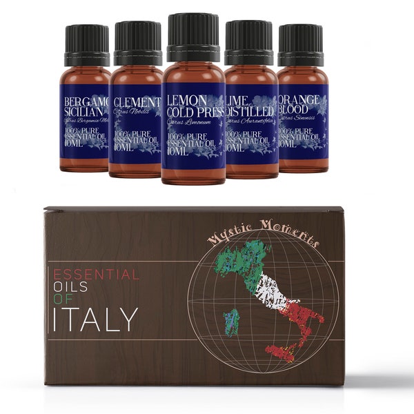 Essential Oils Of Italy | Gift Starter Pack of 5 x 10ml Essential Oils