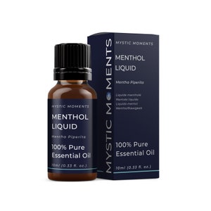 Mystic Moments | Menthol Liquid - Essential Oil - 100% Pure - 10ml