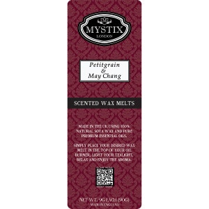 Mystix London | Petitgrain & May Chang - Wax Melts Clamshell 5 x 90g (10 cubes)