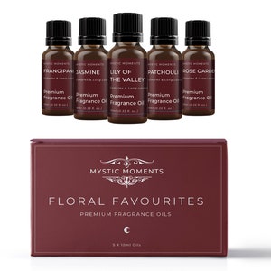 Mystic Moments | Floral Favourites | Fragrant Oils Gift Starter Pack 5 x 10ml