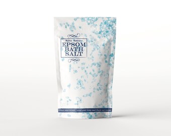 Mystic Moments Epsom Fine Bath Salts 1Kg | Natural Bath Soak for Muscle, Perfect for Skin, Face & Body 100% Natural Vegan GMO Free