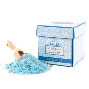 Mystix London | Fresh Linen & Cucumber Scented Bath Salt - 350g
