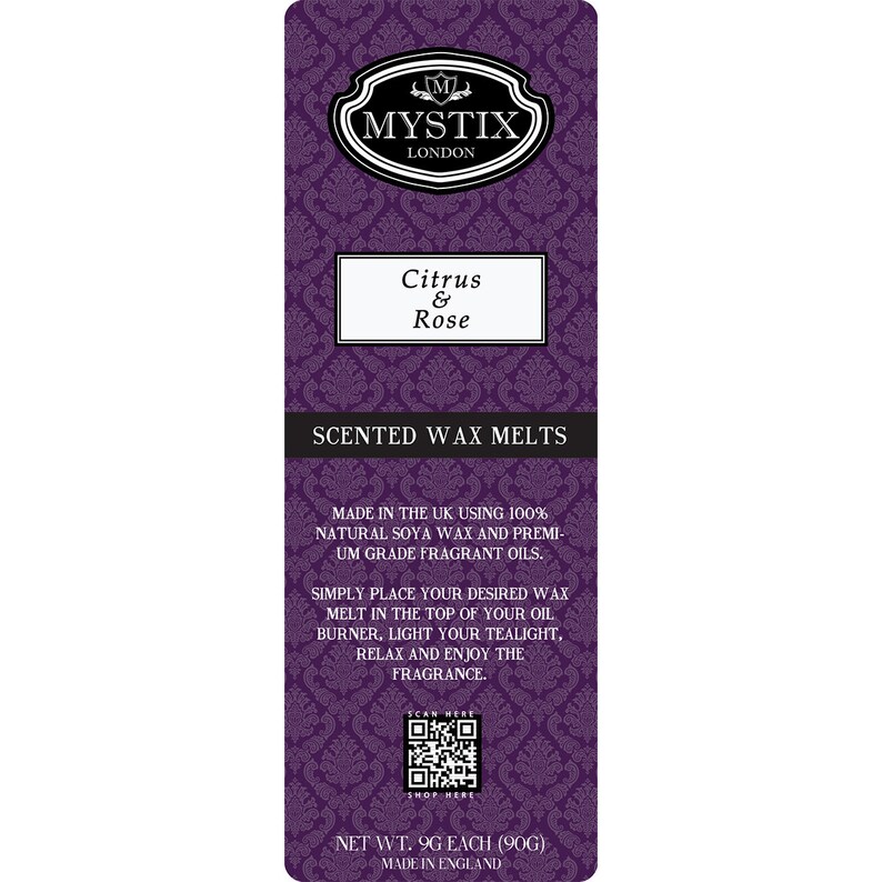 Citrus /& Rose Mystix Wax Melts x 5