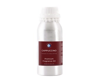 Mystic Moments | Cappuccino Fragrance Oil - 1Kg - Perfect for Soaps, Candles, Bath Bombs, Oil Burners, Diffusers and Skin & Hair Care Items