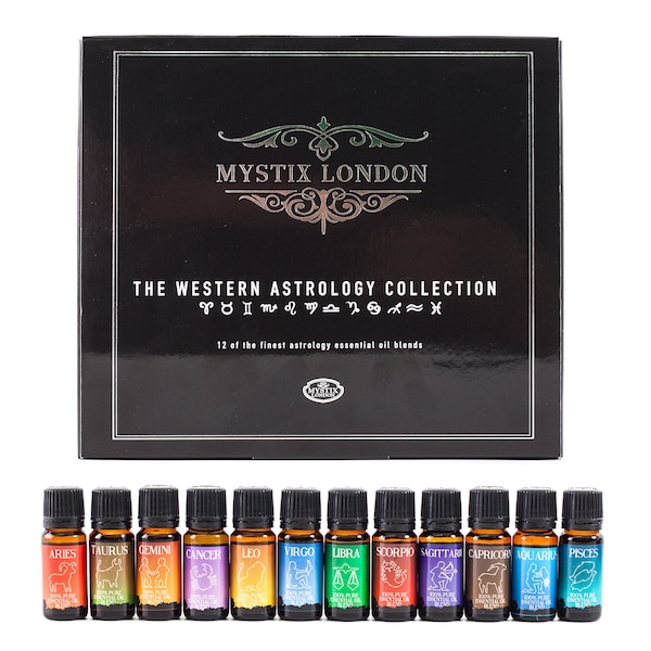 The Western Astrology Collection 12 x 10ml 100% Pure Essential Oil Blends