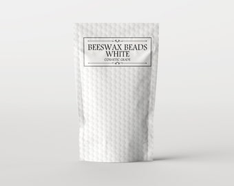 Beeswax Beads White Cosmetic Grade - 1Kg