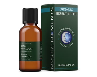 Basil (Linalool) Organic Essential Oil - 100% Pure - 30ml