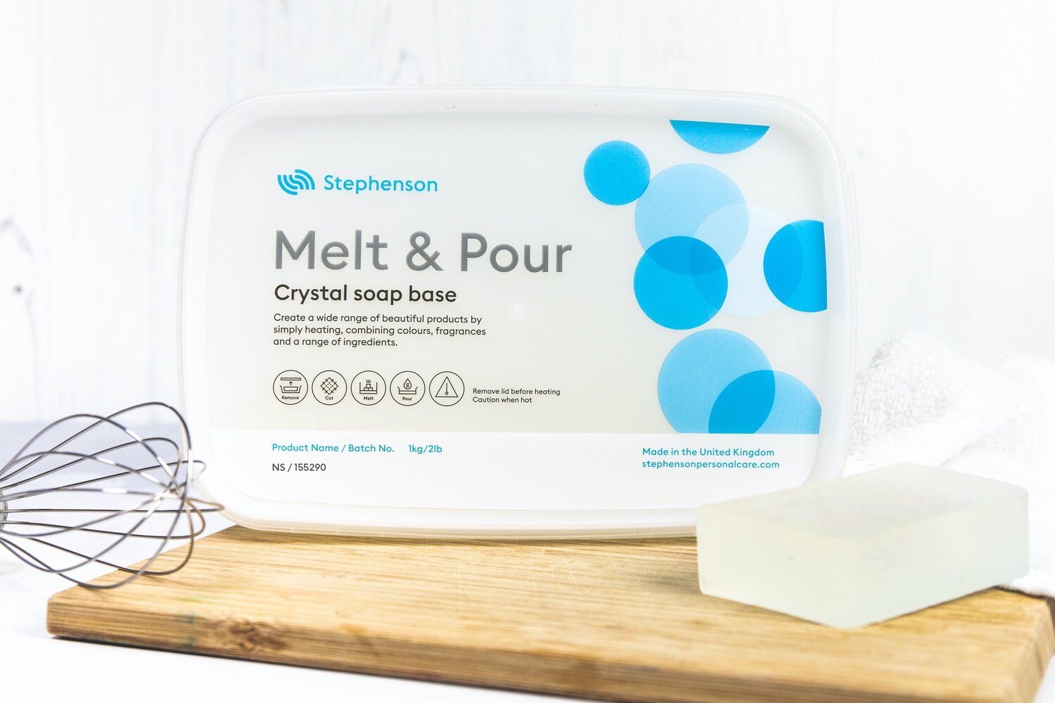 Super Clear Melt and Pour Soap Base, SLS Free Crystal, 1 KG 
