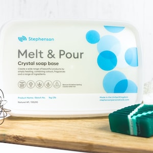 Melt and Pour Soap Base - Crystal Natural High Foam SLS & SLES Free - 1Kg