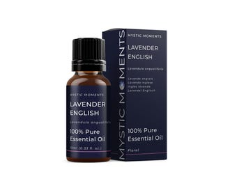 Mystic Moments | Lavender English Essential Oil 10ml - Pure & Natural Oil for Diffusers, Aromatherapy Massage Blends Vegan GMO Free